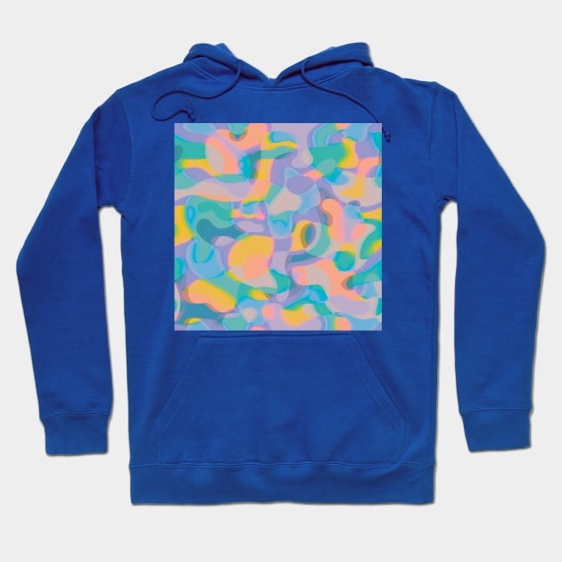 Neon Shapes / Vibrant, Colorful Abstraction Hoodie by matise